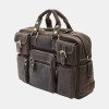 Primehide Distressed Leather Luxury MultiZip Mens Briefcase