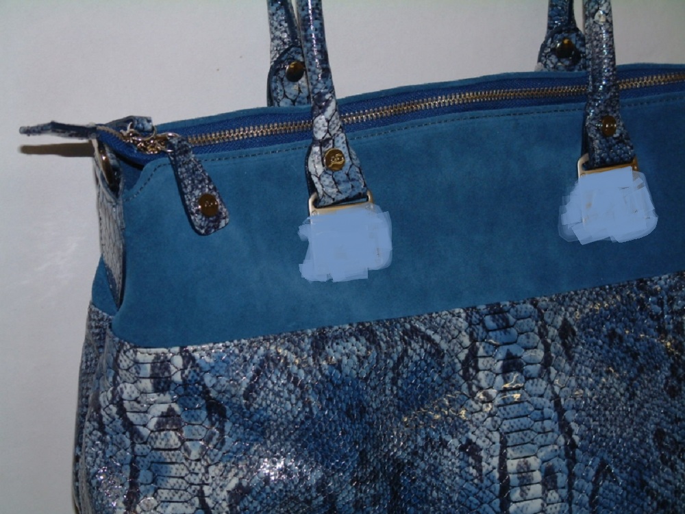 Gianni Altieri ATOLLO Designer Ladies Italian Luxury Leather Handbag G3670 Blue